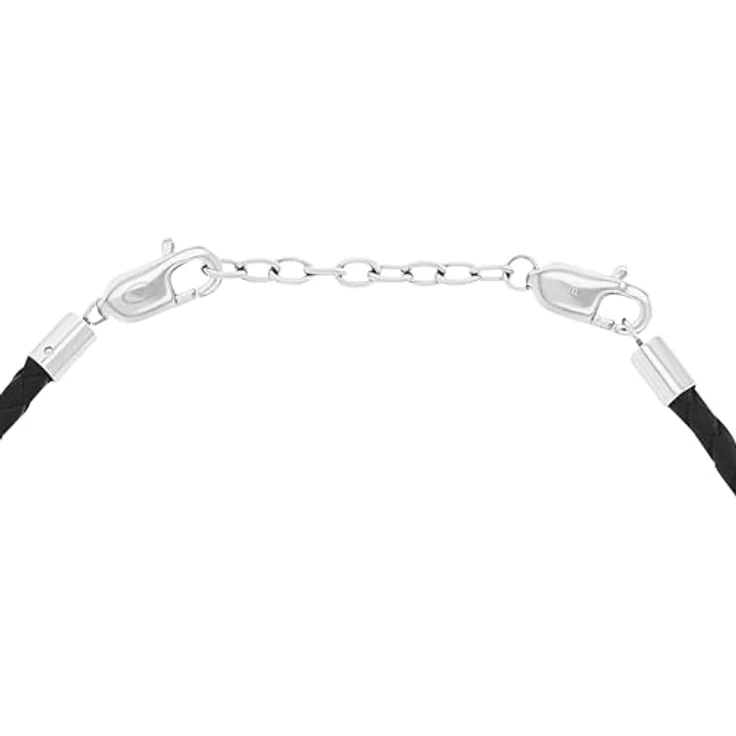 Tom Tailor Herren-Halskette mit Kreuz-Anhänger, Edelstahl, 47+5 cm, silber, langlebig, Geschenkidee – Bild 3