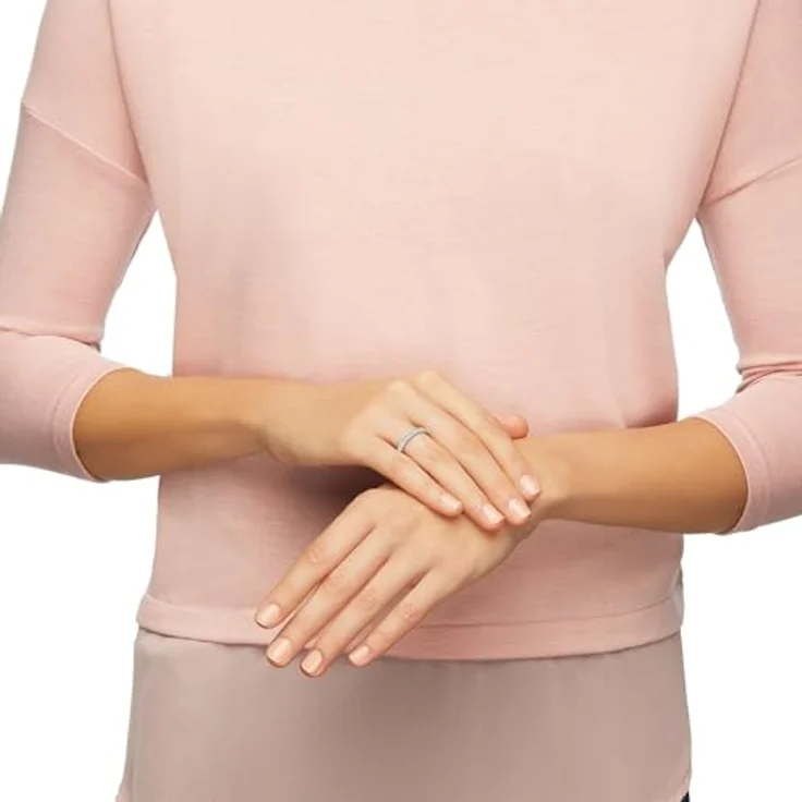 Swarovski Fingerring Matrix Tennis, mit Swarovski® Kristall, elegant und zeitlos – Bild 5