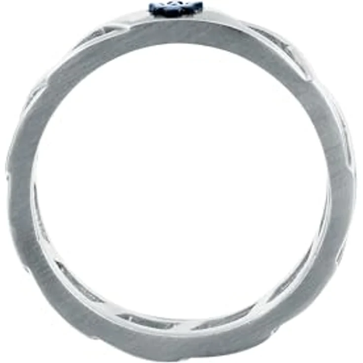 Maserati Stahlring, Iconic Collection – JM334AVD50, aus Stahl mit blauem IP, Größe 21, inkl. Originalverpackung – Bild 2