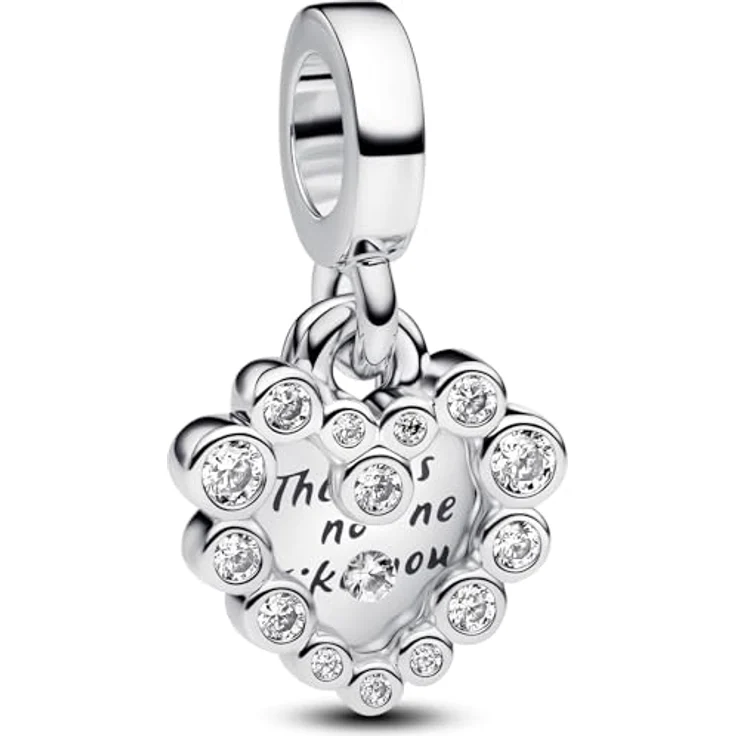 PANDORA Doppelherz-Anhänger Charme, Beads aus 925er Sterlingsilber – Bild 1