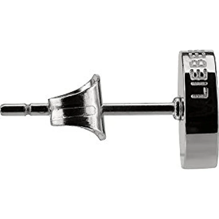 Liebeskind Berlin Ohrstecker, Edelstahl glänzend mit keeploving Gravur, 7 mm, Steckverschluss – Bild 3