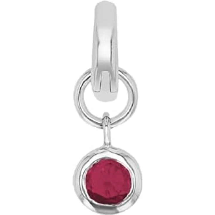 Amor Charm "Januar", 925 Sterling Silber Damen Charms mit Zirkonia, 1,5 cm, in Geschenkbox – Bild 1