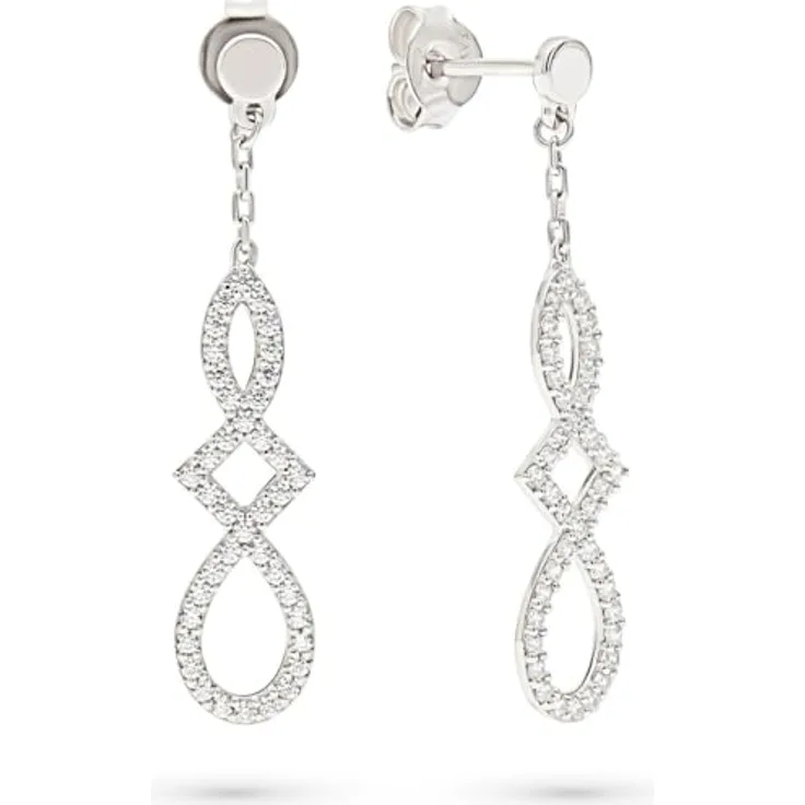 FAVS Damen-Ohrhänger, 925er Silber mit 80 Zirkonia, One Size, 89181682