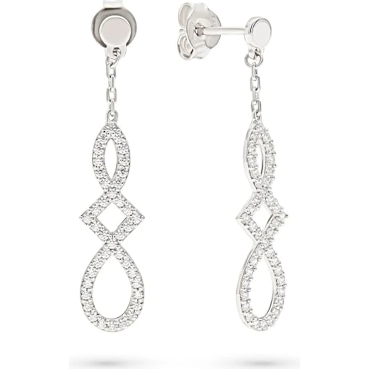FAVS Damen-Ohrhänger, 925er Silber mit 80 Zirkonia, One Size, 89181682 – Bild 1