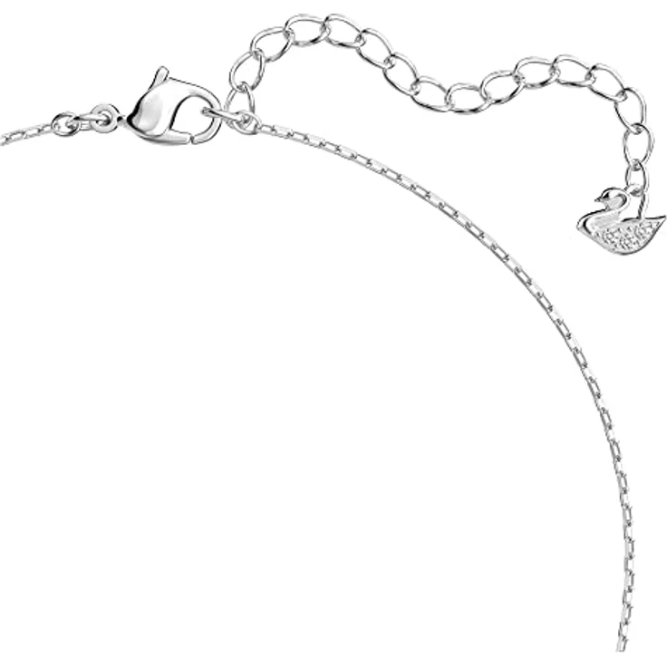 Swarovski Mesmera Soul Halskette, Herz, Weiss, Rhodiniert, mit funkelnden Kristallen und trendigem Design – Bild 3