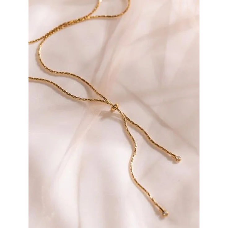 Purelei Shooting Star Kette Damen, verstellbare 70 cm Halskette aus vergoldetem Edelstahl mit Zirkonia, wasserfest, filigranes Schmuckstück für elegante Styles – Bild 4