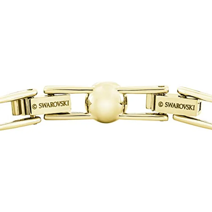 Swarovski Una Angelic Armband, Rund, Weiss, Goldlegierungsschicht mit klarem Kristallpavé – Bild 5
