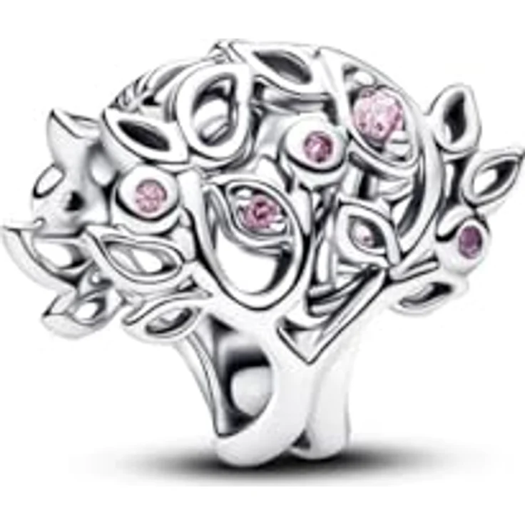 PANDORA Charm Lebensbaum 925 Sterling Silber, mit Cubic Zirkonia und Kristallen, kompatibel mit Moments, 794486C01 – Bild 1