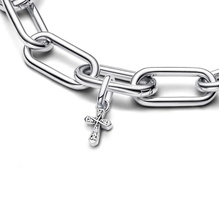 Pandora Kettenanhänger Pandora ME Funkelndes Kreuz Mini-Charm-Anhänger, silber mit funkelnden Zirkonia-Steinen – Bild 3