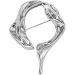 SUMMITDRAGON Leichte Brosche mit trendigem Ausschnittsdesign, goldene Legierung für Modelauffrauen