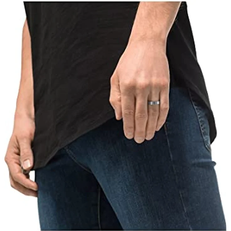 FAVS Herren-Herrenring Edelstahl, 0,4 cm breit, Silber 32012731 – Bild 3