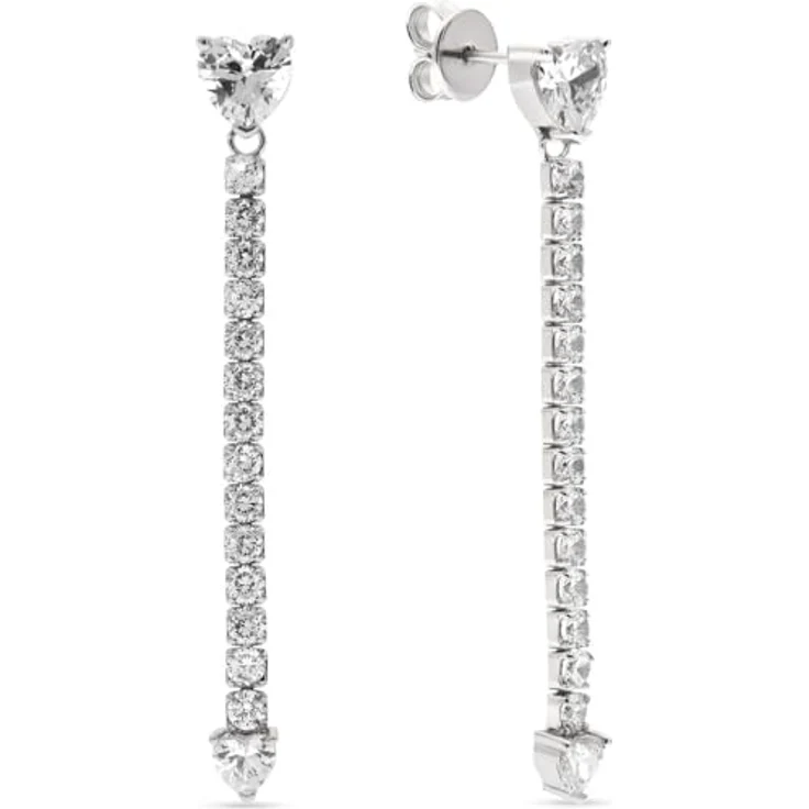JETTE Damen-Ohrhänger 925er Silber, recycelte Zirkonia, One Size – Bild 1