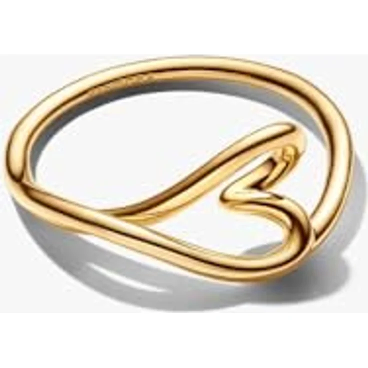 PANDORA Damenring Herz Klein, goldfarben, Ringgröße 50/15,9, Motiv Liebe – Bild 3