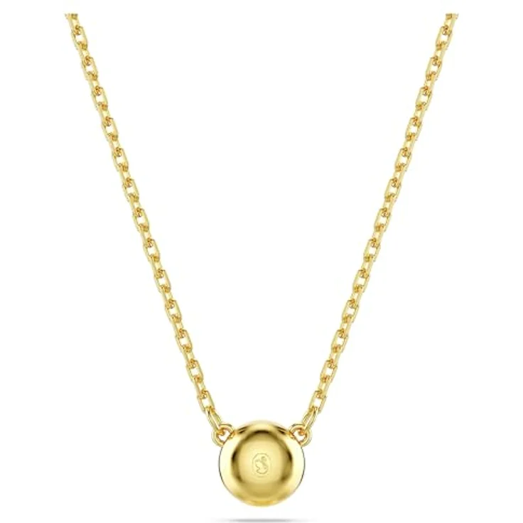 Swarovski Imber Anhänger, Vergoldete Damenhalskette mit Weißen Swarovski Kristallen, Karabinerschließe und Verlängerungsstück mit Swarovski Zirconia – Bild 4
