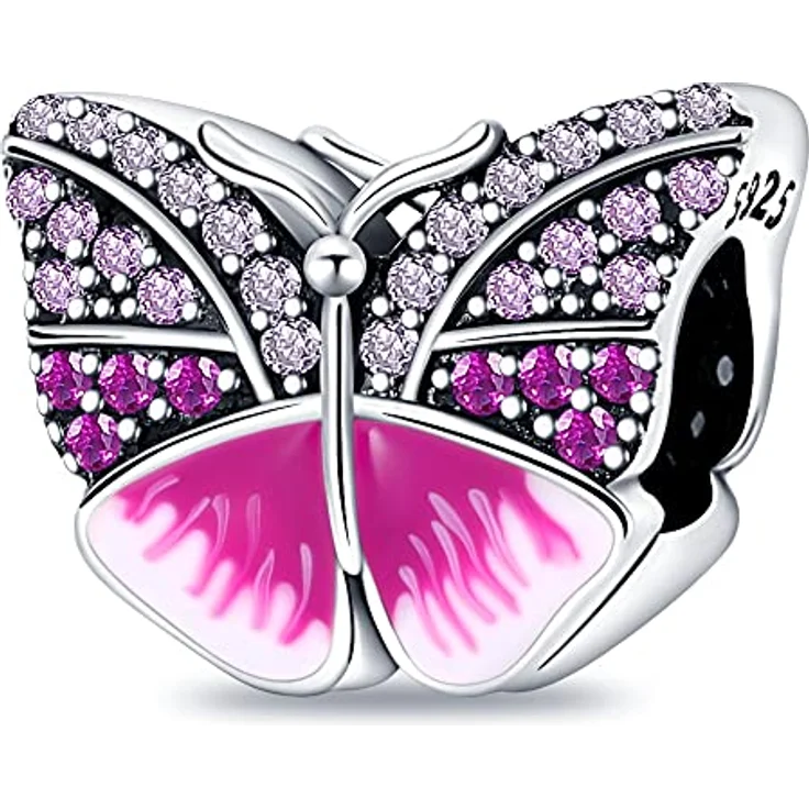 LNQOBU 925 Sterling Silber Schmetterling und Musik Charms Set, perlen Schmuck für Armbänder und Halsketten, Geschenk für Frauen und Mädchen – Bild 1