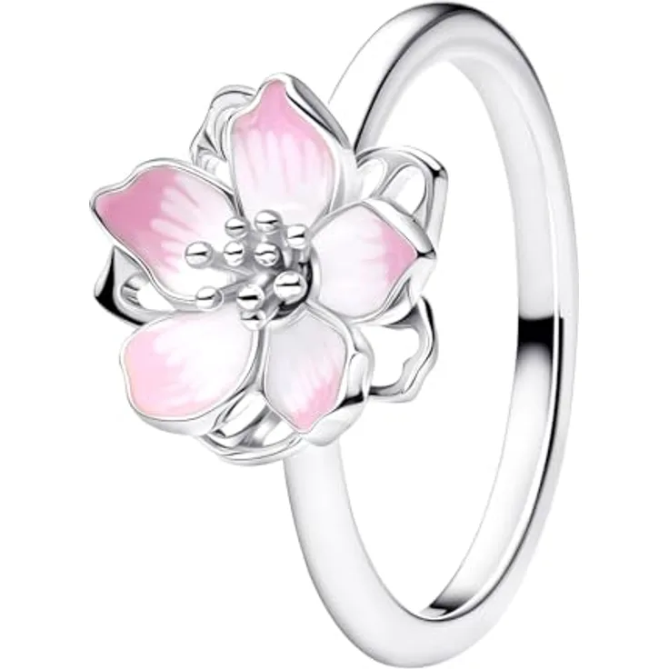 PANDORA Damenring Kirschblüte, Silber, Ringgröße 54/17,2