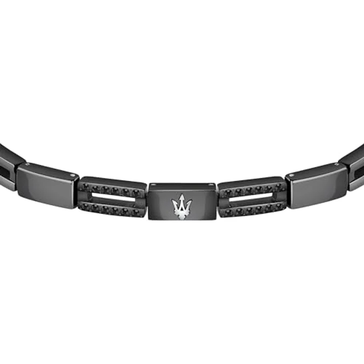 Maserati Ceramic Herren Armband JM223ATZ21, elegantes Schmuckstück aus Edelstahl mit Clipverschluss, 220mm Länge – Bild 2