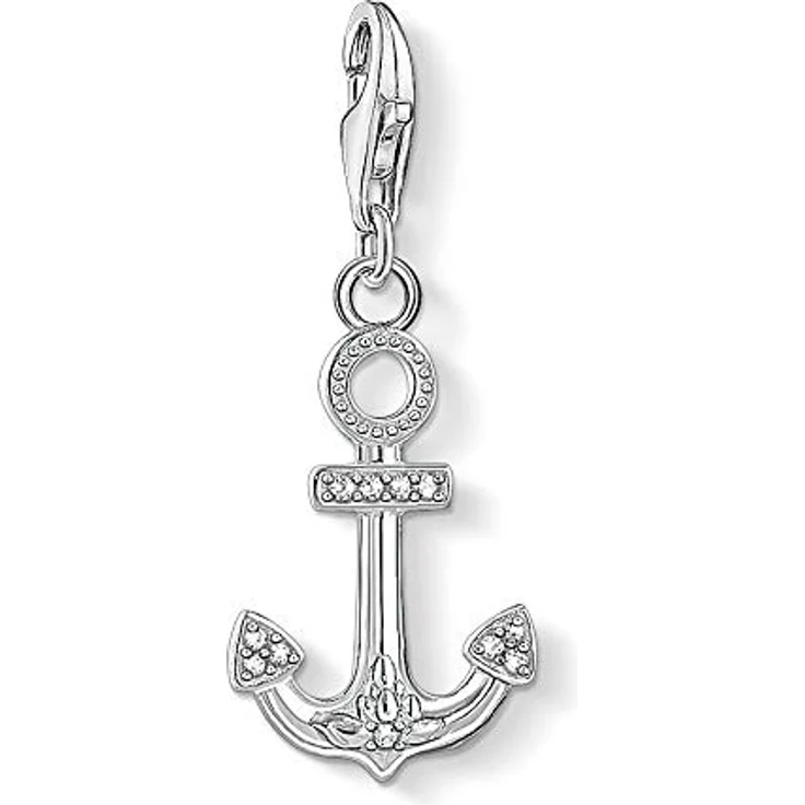 THOMAS SABO Charm-Anhänger Anker Charm Club, 925 Sterling Silber mit Karabinerhaken, Damen Schmuck 1798-051-14 – Bild 1