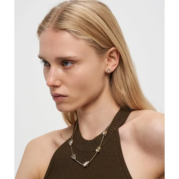 Liebeskind Berlin Damen Ohrringe LJ-1705-E-09, Edelstahl IP Gold, 0,9 cm mit Steckverschluss – Bild 5