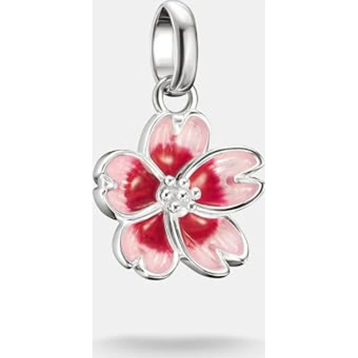 THOMAS SABO Charm-Anhänger Kirschblüte Connect, 925er Sterlingsilber mit Kaltemail – Bild 4