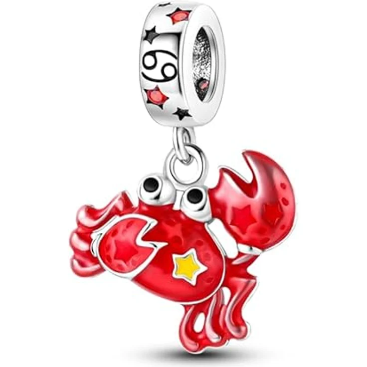 Pandach Damen Charm Anhänger Sternzeichen 925 Sterling Silber, 12 Sternbilder Charms Beads für Pandora Armband und Halskette – Bild 1