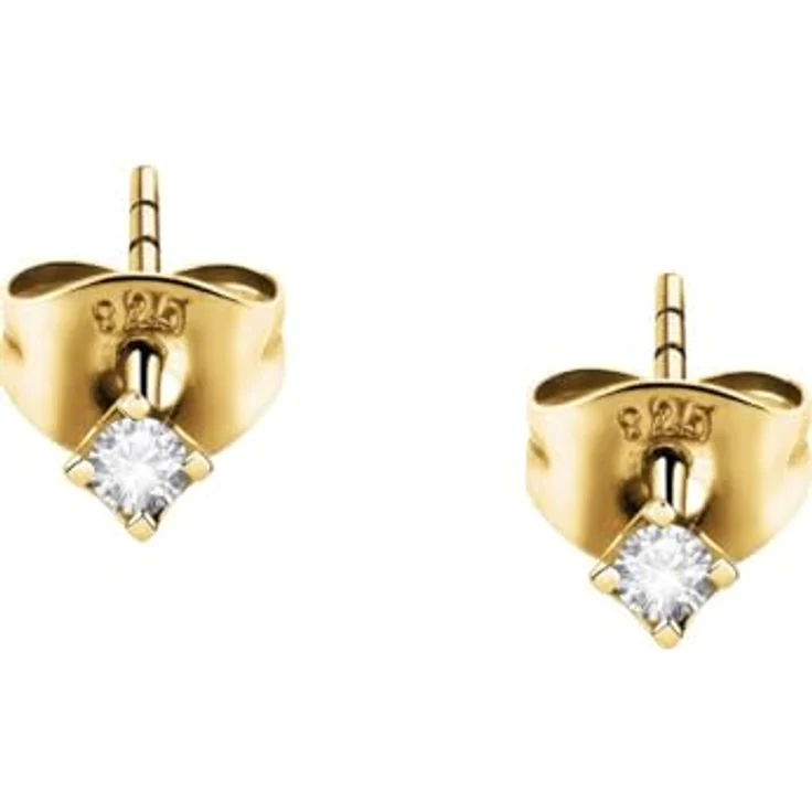 CHRIST Damen-Ohrstecker 375er Gelbgold mit Diamant, elegant und zeitlos – Bild 2