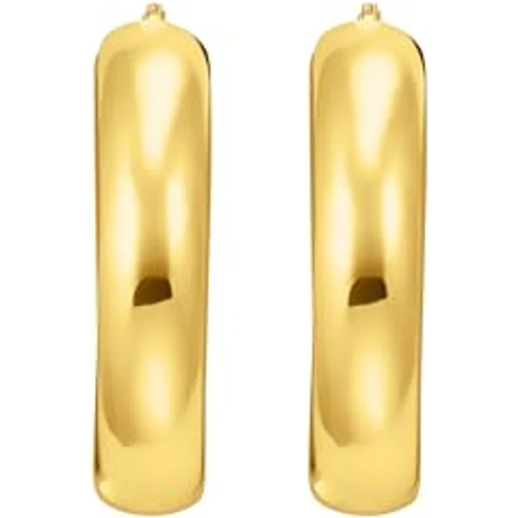 THOMAS SABO Creolen 925 Sterlingsilber, 750 Gelbgold Vergoldung, elegante Damenohrringe mit vielseitiger Kombinierbarkeit – Bild 2