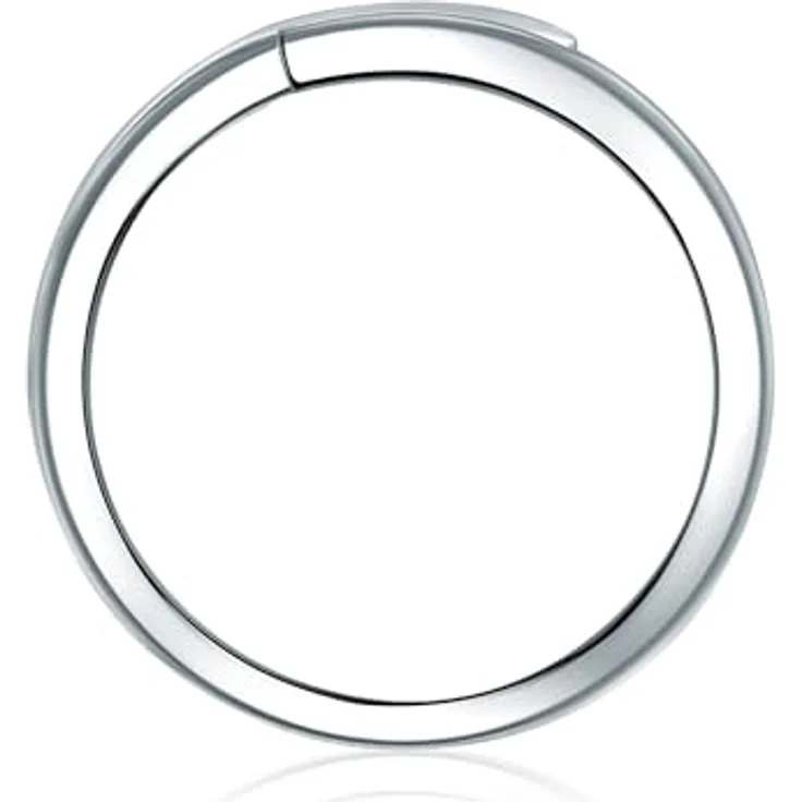 Rafaela Donata Damen Bandring, 925/- Sterling Silber mit weißen Zirkonia im Brillantschliff, 5,1 mm breit – Bild 2