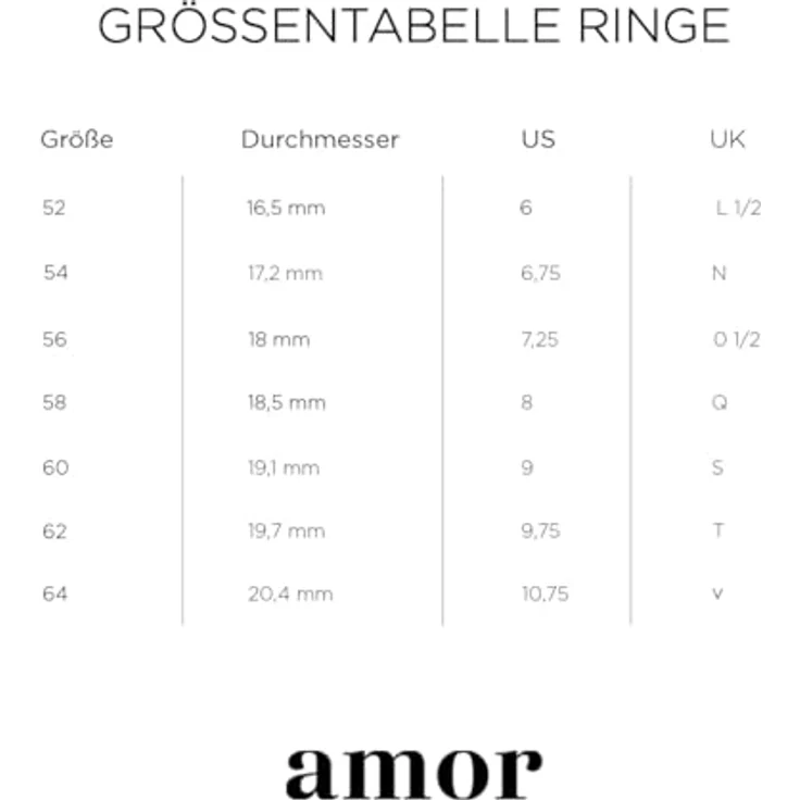 Amor Herren Ring Edelstahl, Schwarz, 7 mm Breite, in Schmuck Geschenk Box – Bild 4