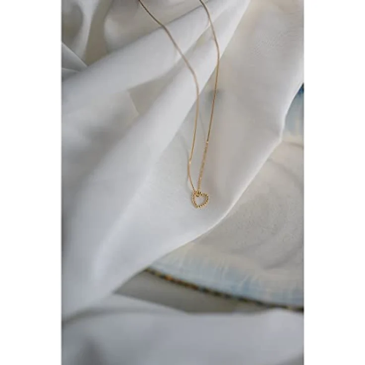 CHRIST Damen-Halskette 375er Gelbgold, 45 cm Länge mit Anhänger – Bild 2