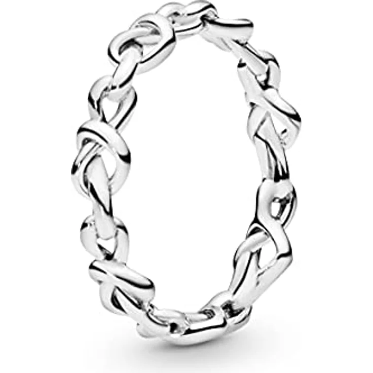 PANDORA Knotenherzen Ring, Sterling-Silber aus der Moments Kollektion, Größe 54, 198018-54 – Bild 1