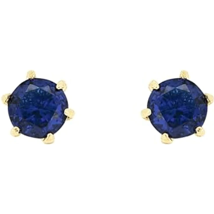 Amor Paar Ohrstecker, 375 Gold mit Zirkonia, 4 mm, Damen Schmuck – Bild 2