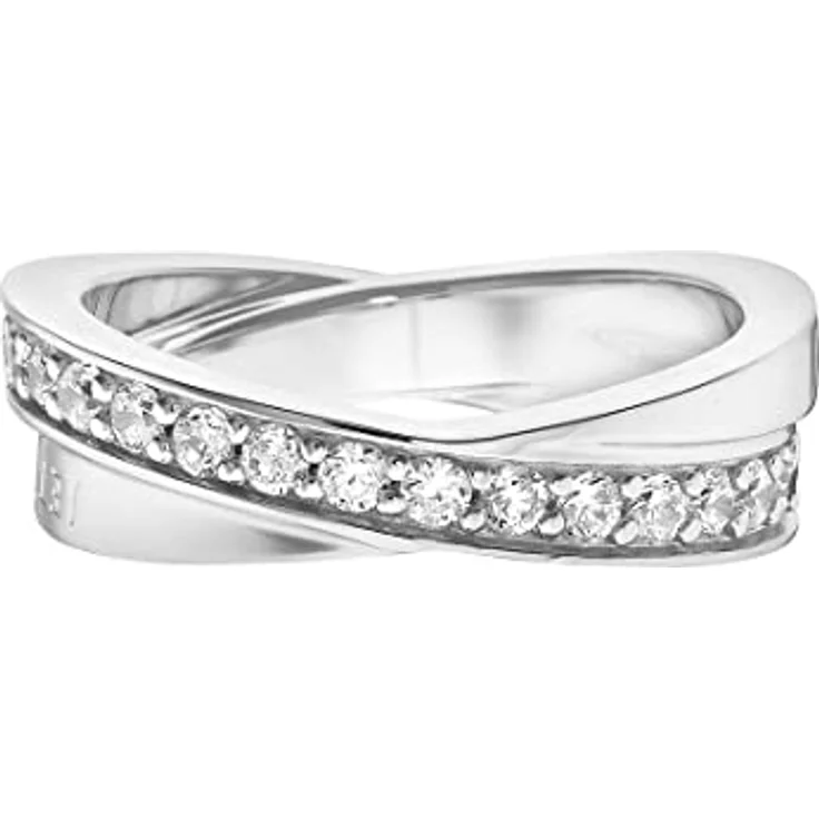 JETTE Damenring 31, 925er Silber mit 51 Zirkonia, elegantes Design von Jette Joop – Bild 3