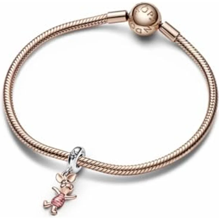 PANDORA Disney Winnie Puuh Ferkel Charm-Anhänger, 925-Sterling Bead – Bild 3