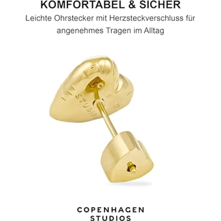 Copenhagen Studios Ohrstecker Balloon Hearts CPJ-0011-E-10, eleganter Ohrschmuck in formschönem Herzdesign – Bild 4