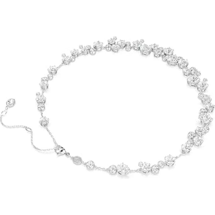 Swarovski Constella: All ard Round CRY/RHS 32, Damen-Halskette aus Silber, Einheitsgröße – Bild 5