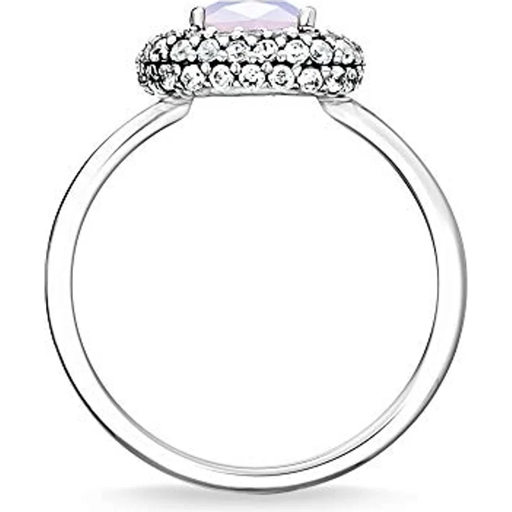 Thomas Sabo Damenring TR2287-347-7-52, 925er Sterlingsilber, Ringgröße 52, trendiges Design mit Glaselementen – Bild 5