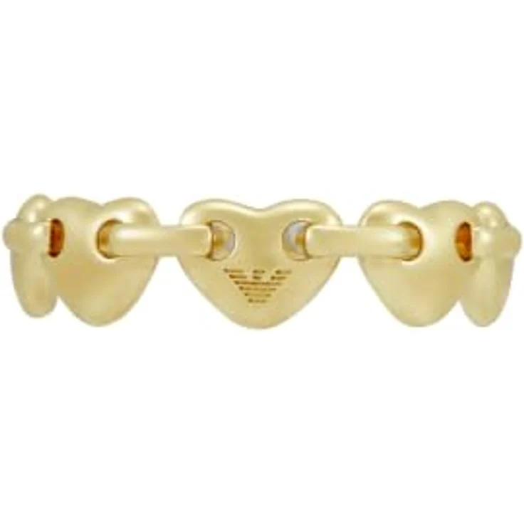 Emporio Armani Damenring EGS33327105.5, goldfarbenes Metall, poliertes Finish, 5,5 mm Länge, 7,5 mm Breite – Bild 1