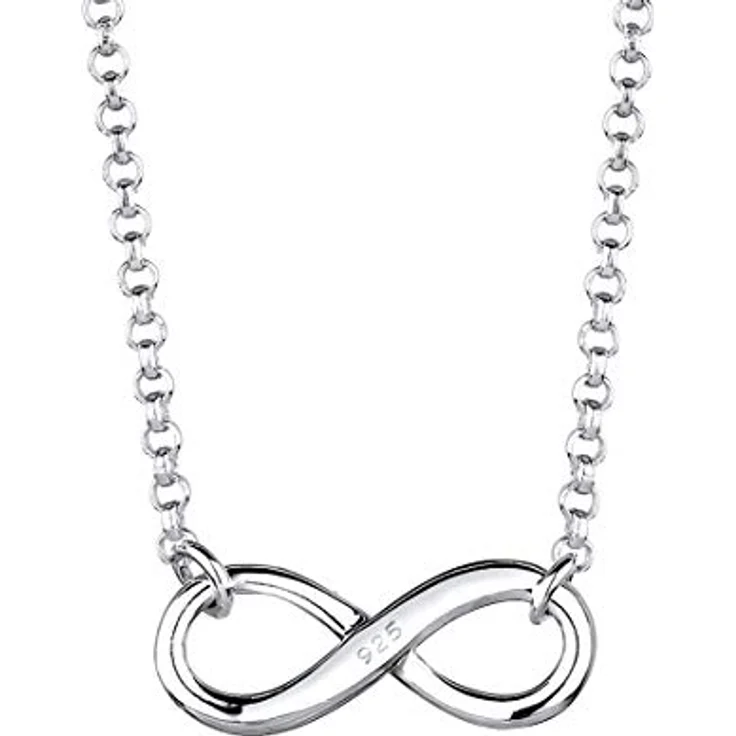Elli Halskette Damen Infinity Symbol, 925 Sterling Silber, handgefertigt, anlaufgeschützt – Bild 4
