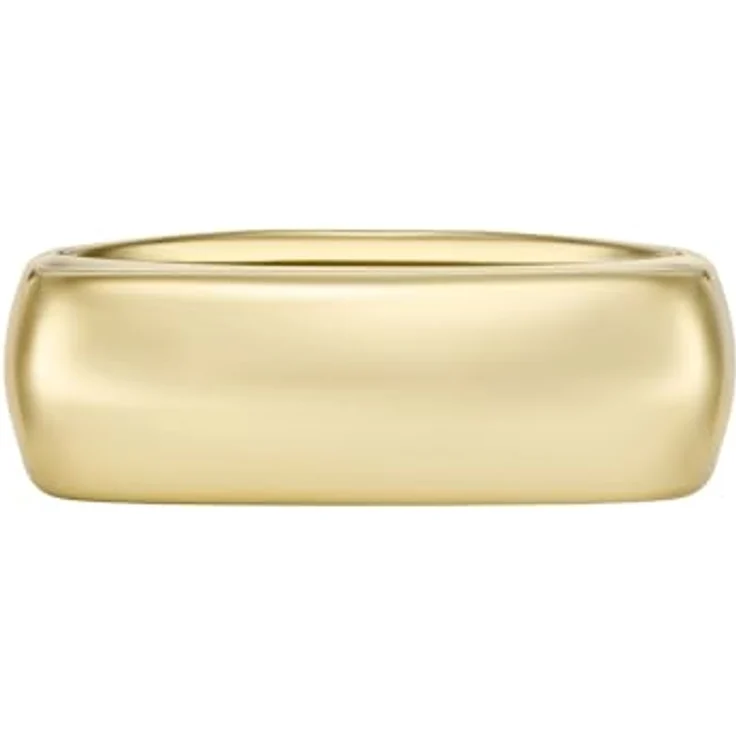 Fossil Damen-Siegelring Heritage D-Link Glitz, Edelstahl goldfarben, poliert, Größen 16-19 – Bild 4