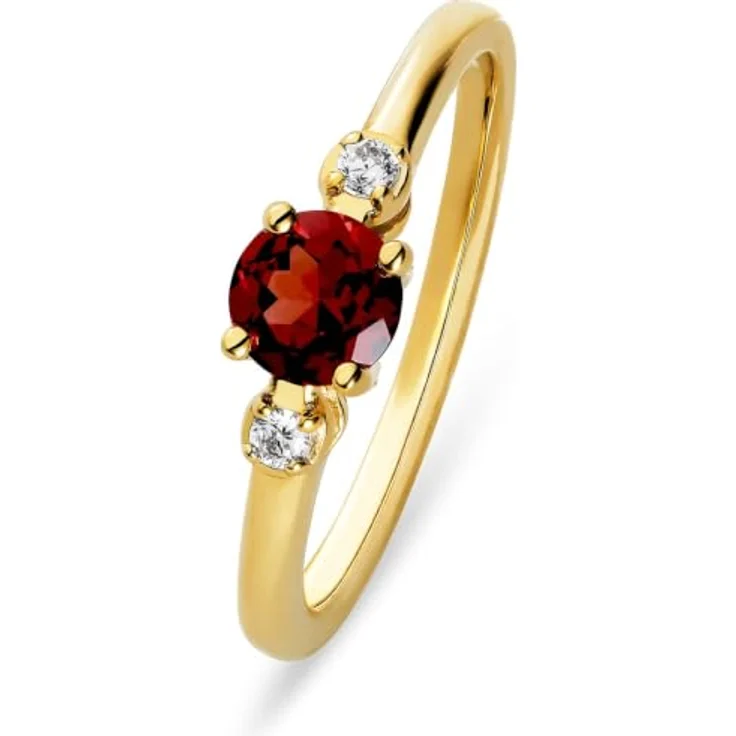 CHRIST Damen-Damenring 1 Farbstein, 585er Weißgold mit blauem Topas und Diamanten – Bild 1