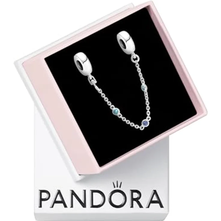 Pandora Doppeltes Herz Damenring, 925er Silber mit Zirkonia, versetzte Ringschiene – Bild 1