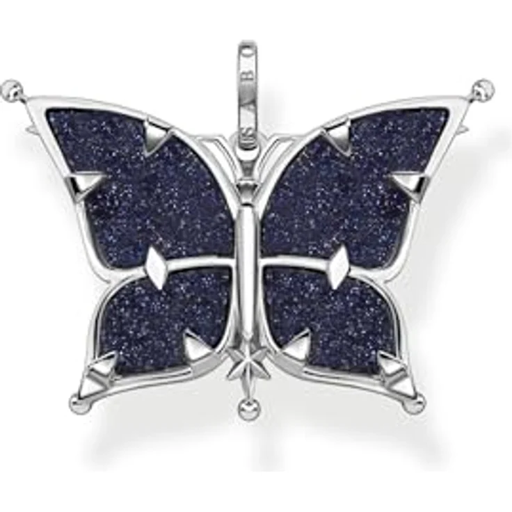 Thomas Sabo Schmetterling Anhänger, 925 Sterlingsilber mit Glas-Keramik Steinen, 2,4cm x 3cm, PE929-945-7 – Bild 2