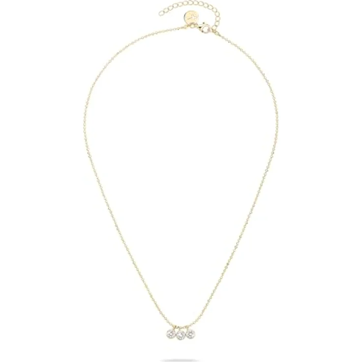 Tamaris Halskette TJ-0604-N-45, 925er Silber IP Gold mit drei runden Steinen, 45 cm – Bild 2