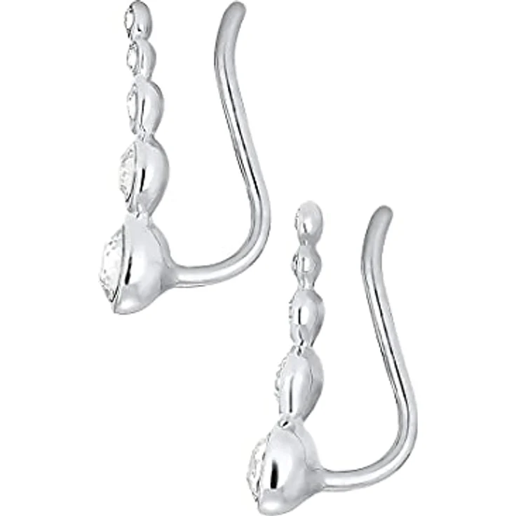 Elli Ohrstecker Ohrklemme Earclimber, 925er Sterling Silber mit Kristallen von Swarovski® – Bild 4