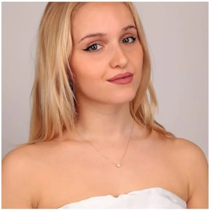 CHRIST Damen-Halskette 585er Weißgold mit Süßwasserperle, One Size – Bild 5
