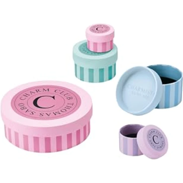 THOMAS SABO Charm-Anhänger Schwarzes Vintage-Herz mit Zirkonia, 18-karätig vergoldet, beidseitig tragbar – Bild 5