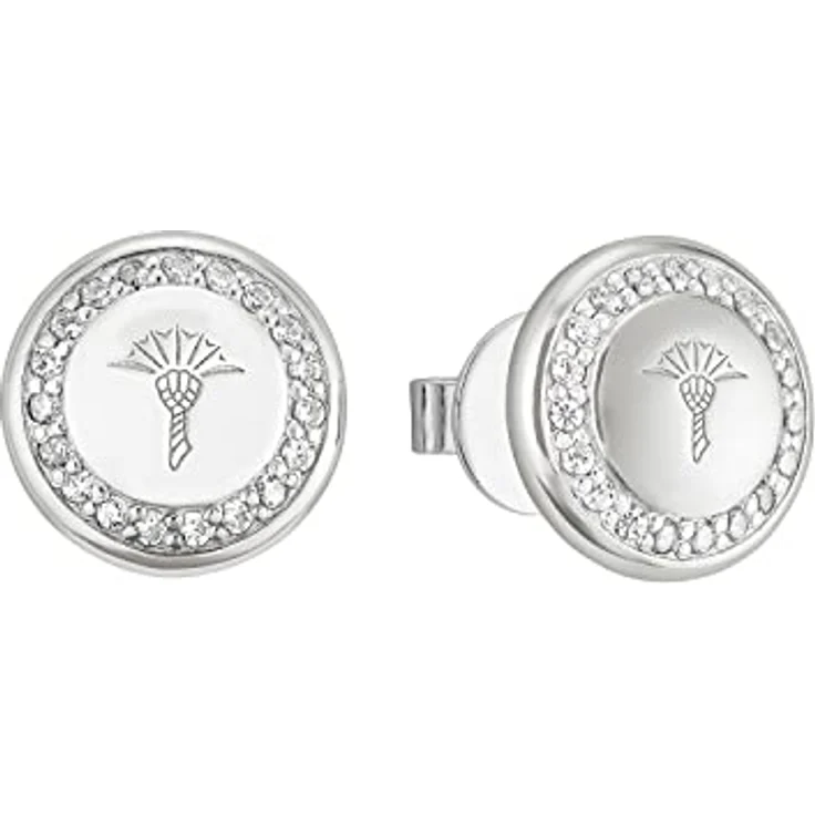 JOOP! Ohrstecker 925 Sterling Silber Damen Ohrschmuck, mit 42 Zirkonia-Elementen, 1 cm, Geschenkbox – Bild 1