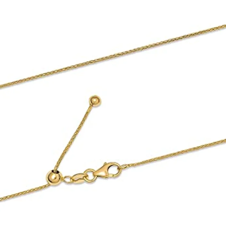 CHRIST Damen-Halskette 375er Gelbgold, 45 cm Länge mit Anhänger – Bild 3