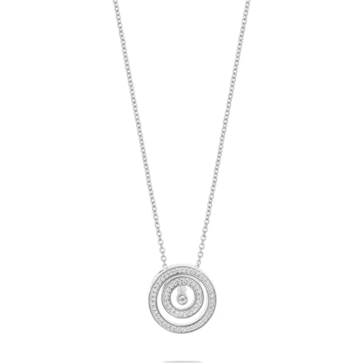 JETTE Damen-Kette 925er Silber mit 63 Zirkonia, One Size – Bild 1